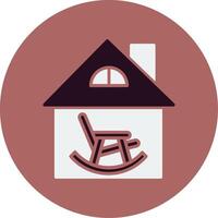 Retirement Home Vector Icon