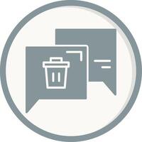 Delete Message Vector Icon