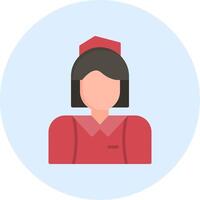 Flight Attendant Vector Icon