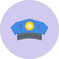 Police Man Hat Vector Icon
