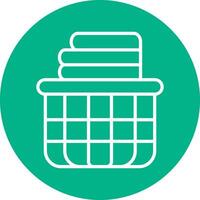 Laundry Basket Vector Icon