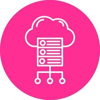 Cloud Server Vector Icon