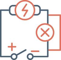 icono de vector de circuito eléctrico