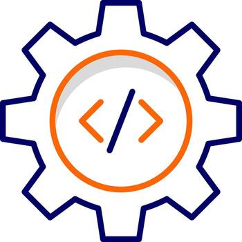 icono de vector de codificación