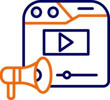 Video Marketing Vector Icon