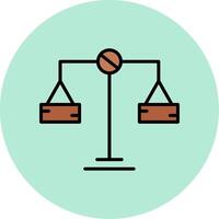 Balance Scale Vector Icon