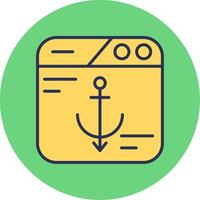 Anchor Text Vector Icon