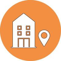 Hotel location Vector Icon