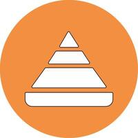 Pyramid Chart Vector Icon