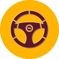 Steering Wheel Vector Icon