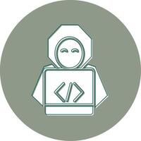 icono de vector de hacker