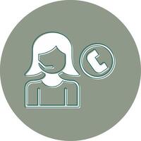 Call Center Agent Vector Icon