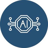 Artificial Intelligence Vector Icon