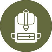 icono de vector de mochila