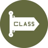 icono de vector de clase