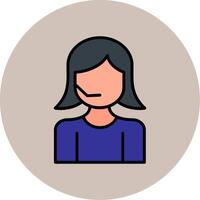 Customer Service Agent Vector Icon