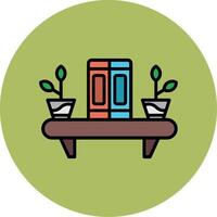 Bookshelf Vector Icon