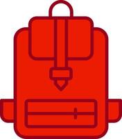 icono de vector de mochila