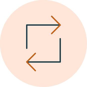 icono de vector de bucle