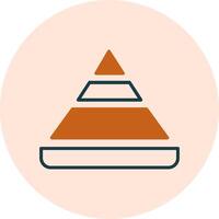 Pyramid Chart Vector Icon
