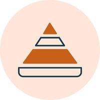 Pyramid Chart Vector Icon