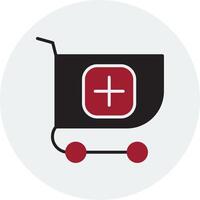 añadir al icono de vector de carrito