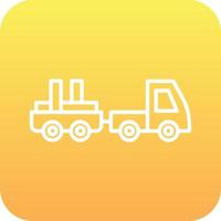 Baggage Truck Vector Icon