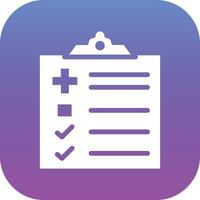 Patient Checklist Vector Icon