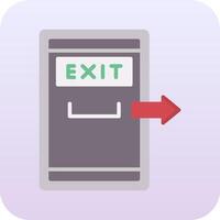 Exit Door Vector Icon