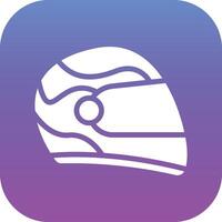 Racing Helmet Vector Icon