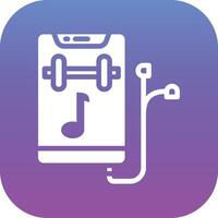 Gym Music Vector Icon