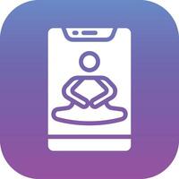 icono de vector de meditación