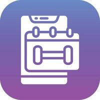 Workout Schedule Vector Icon