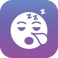 Sleepy Face Vector Icon