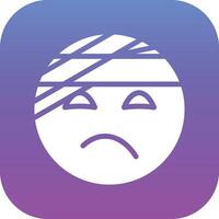 Face with Head Bandage Vector Icon