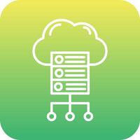 Cloud Server Vector Icon