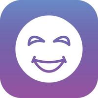 Grinning Face with Sweat Vector Icon