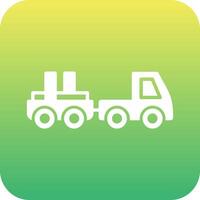 Baggage Truck Vector Icon