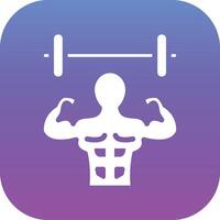 Weight Lifting Person Vector Icon
