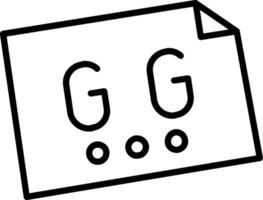gg vector icono