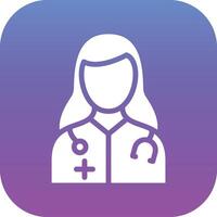Female Doctor Vector Icon