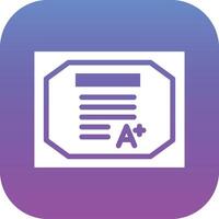 Grade Vector Icon