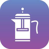 café prensa vector icono