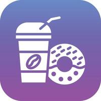 Coffee Doughnut Vector Icon