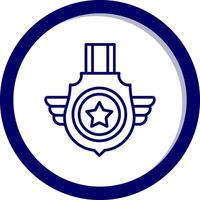 insignias vector icono