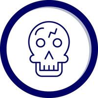 icono de vector de calavera