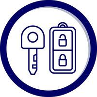 Car Key Vector Icon