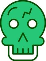 icono de vector de calavera