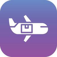 Airplane Delivery Vector Icon