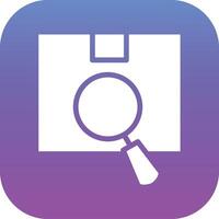 Package Search Vector Icon